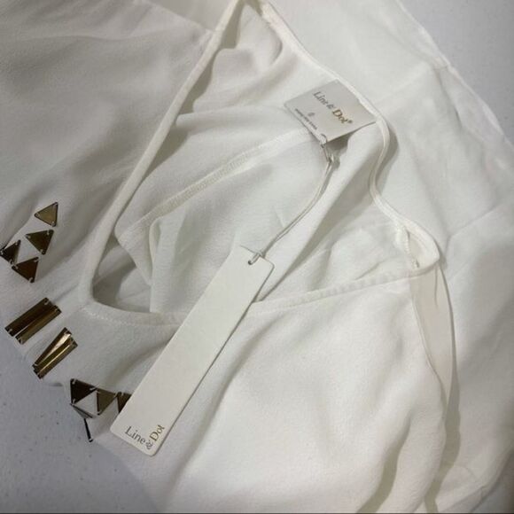 Line & Dot Revolve studs Aztec silk blouse top NEW - Picture 8 of 11